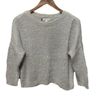 Y2K Grey and silver Jennifer Lopez brand stretchy crewneck sweater sweatshirt